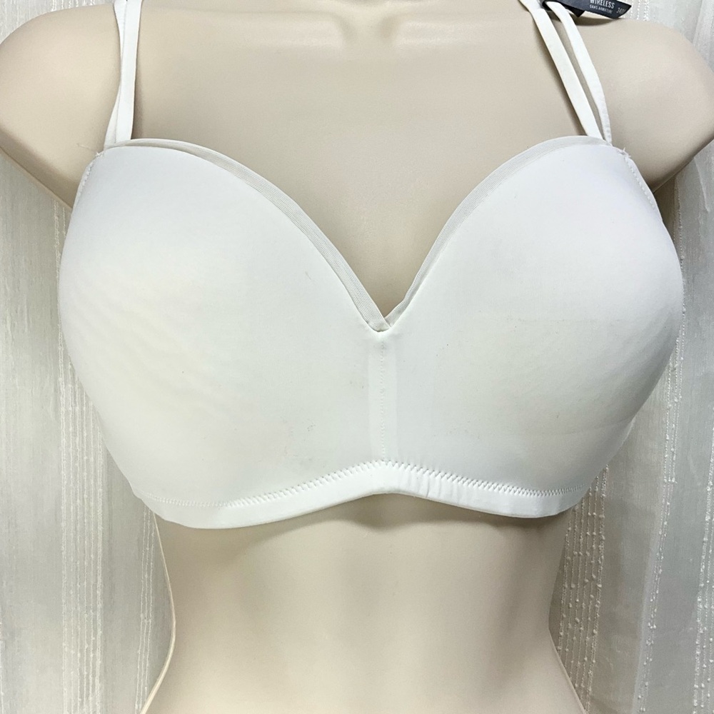 aerie Wireless Sans Armature White Bra 34DD